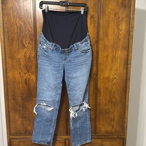 Abercrombie & Fitch Ankle Straight Maternity Jeans size 6R 28